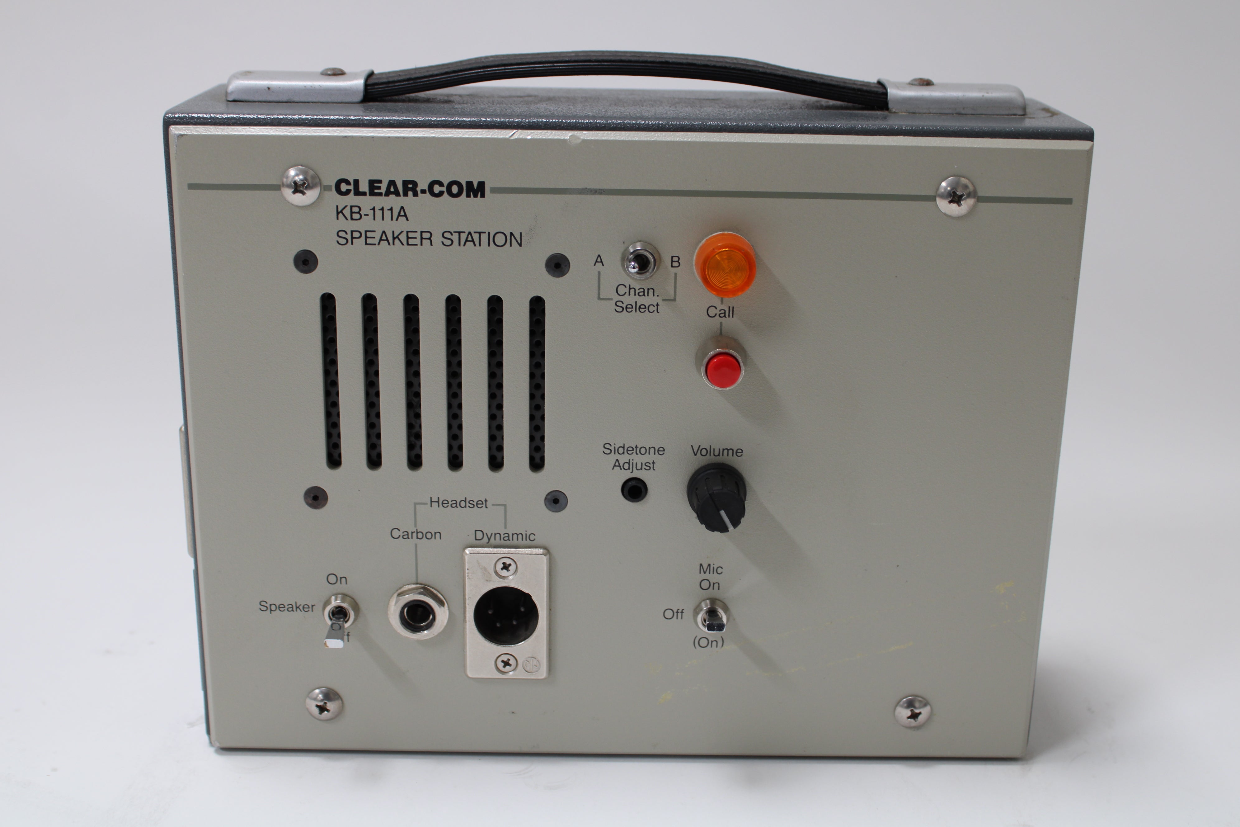 Clear-Com KB-111A Speaker Station - Panel Installed in Case - Grade B – NTC  Tech