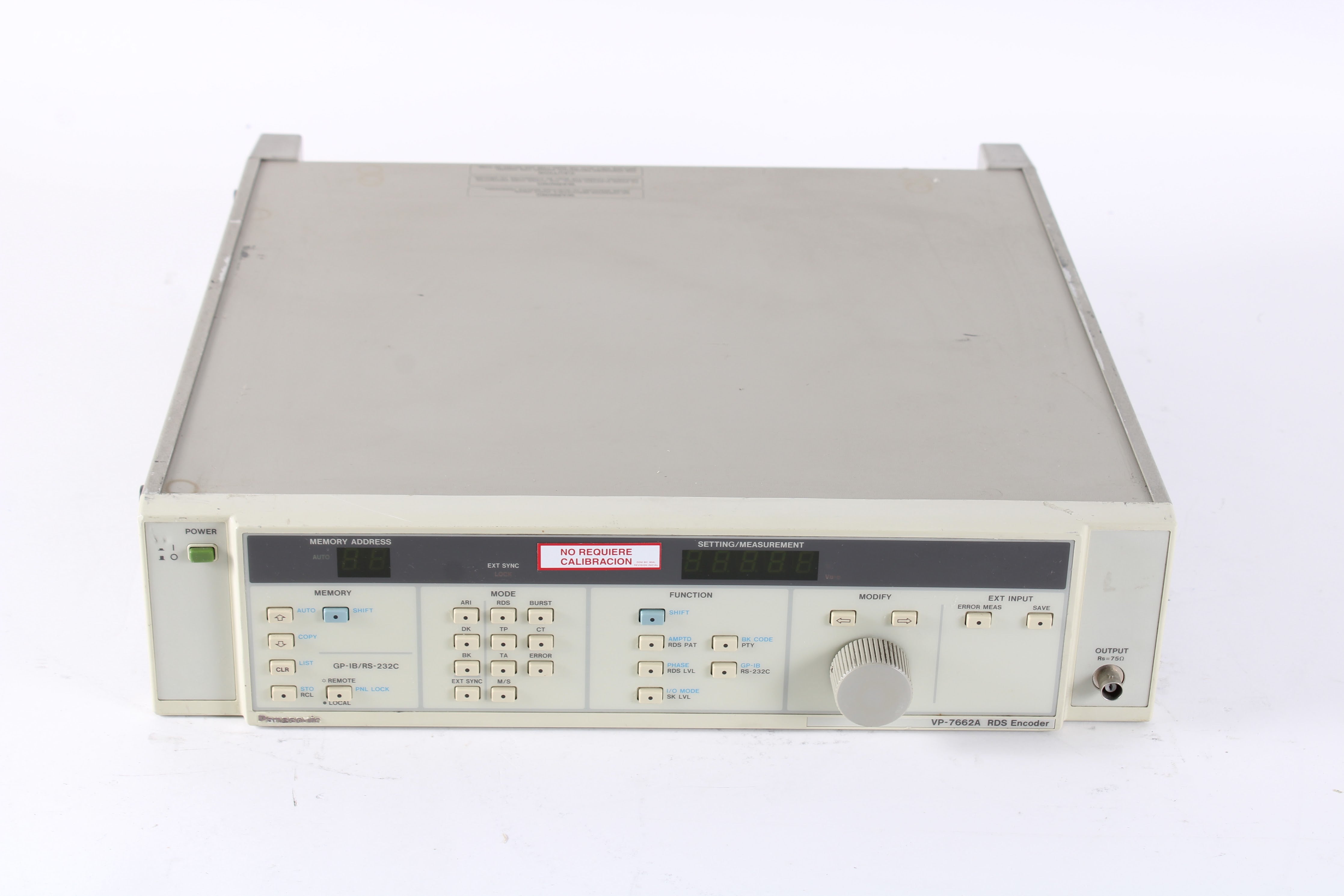 Panasonic VP-7662A RDS Encoder GB-IB Decoded Signal Input