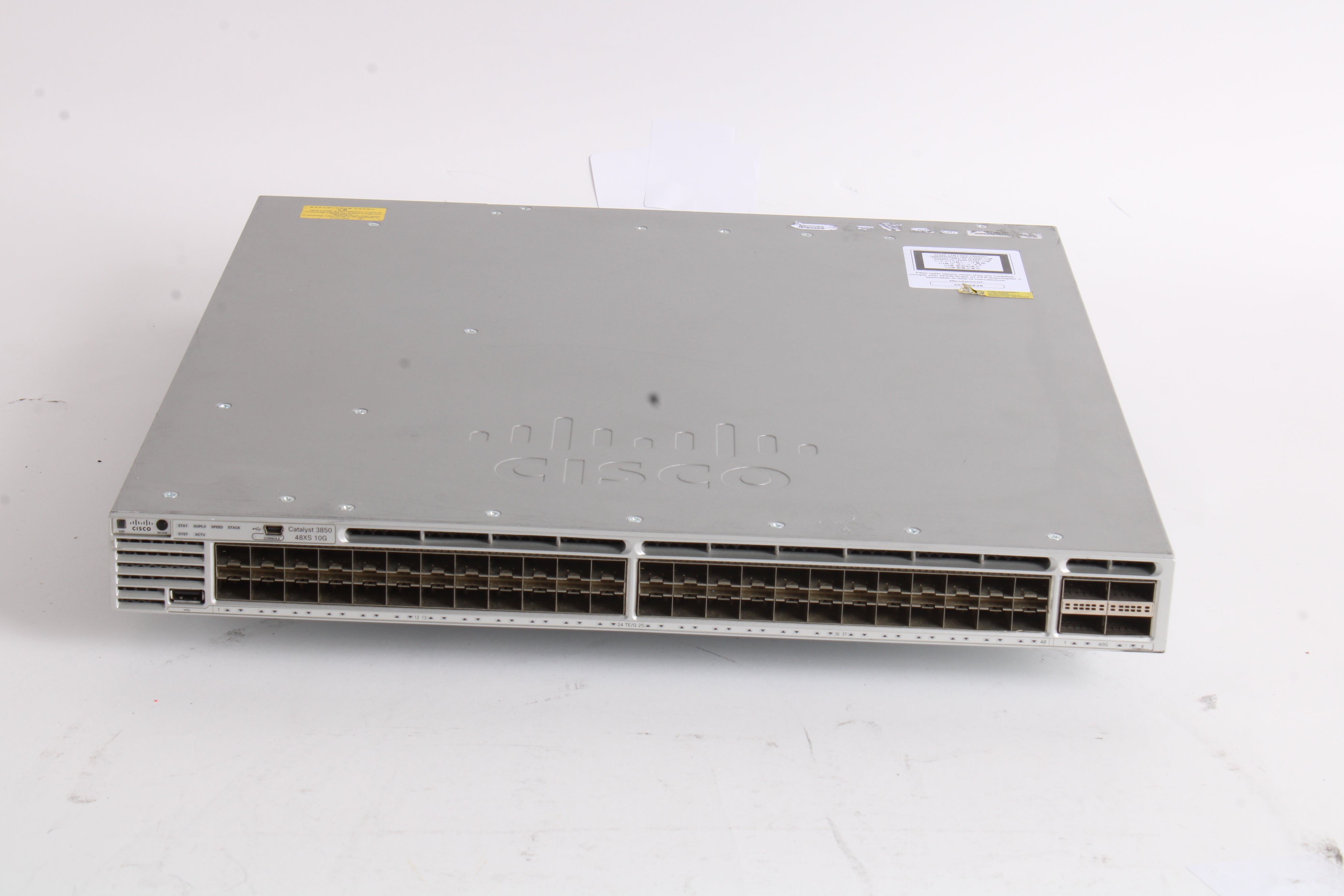 Cisco Ws C3850 48xs S Catalyst 3850 48 Port 10g Fiber Switch 2x Psu