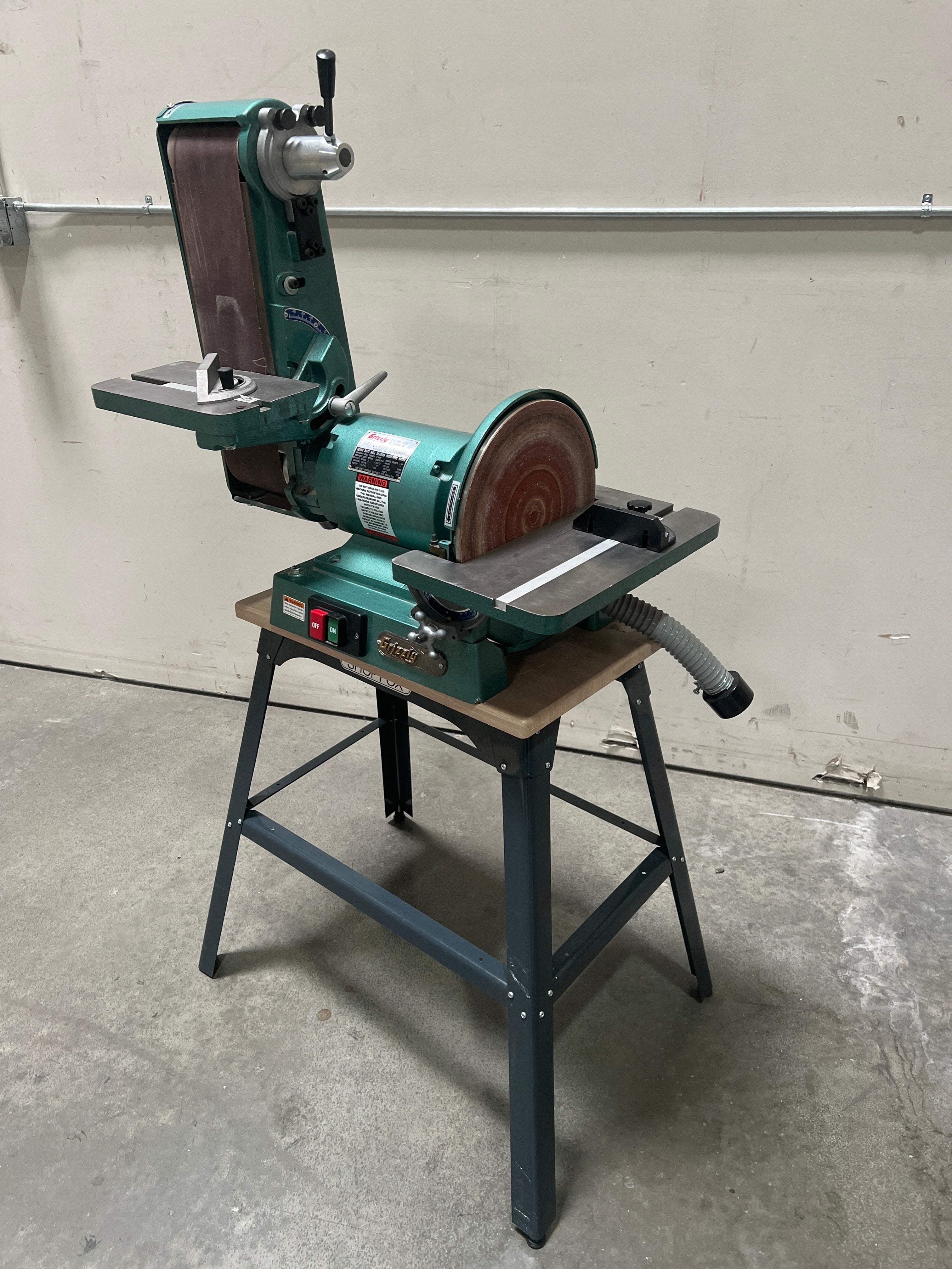 Shop fox belt grinder top