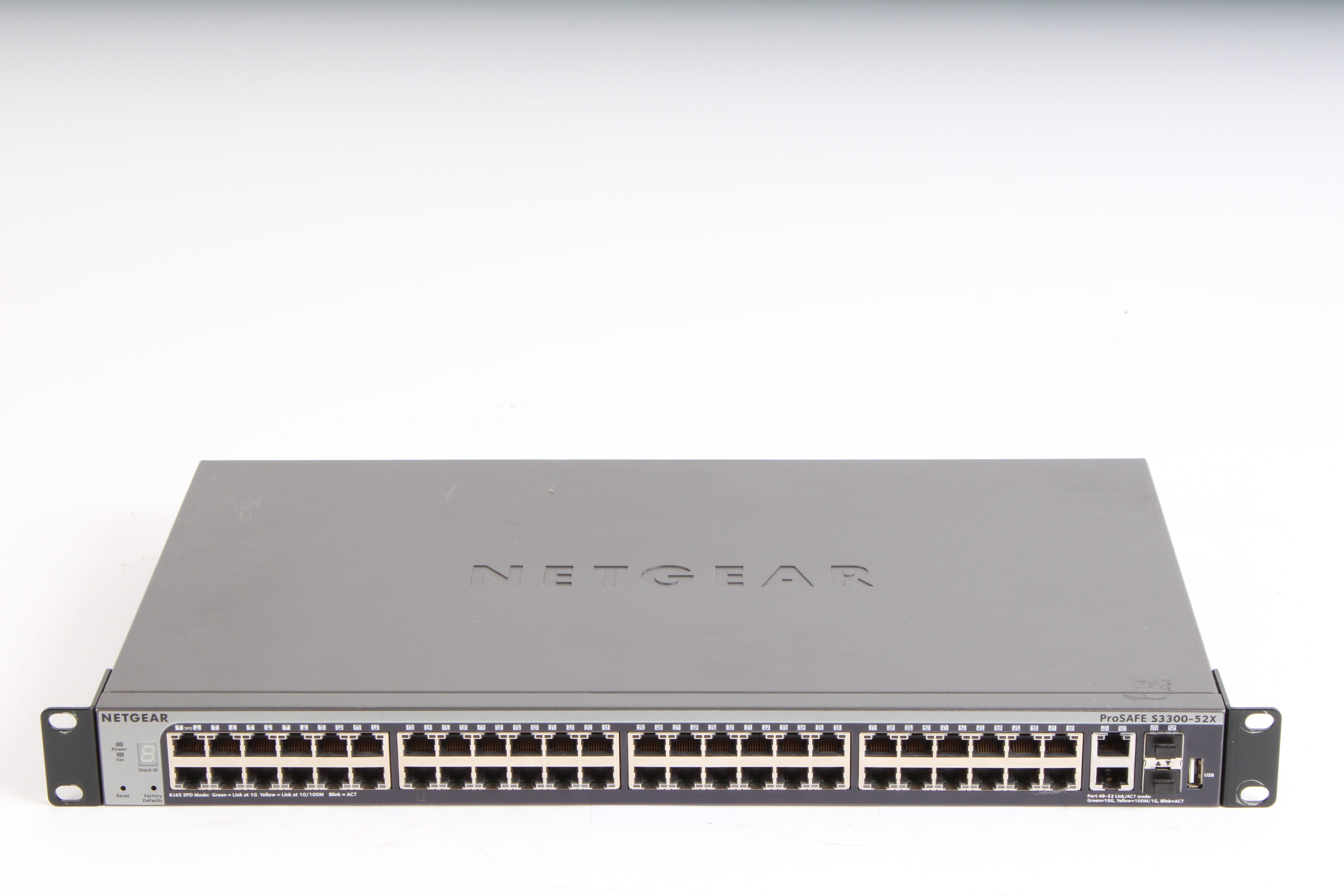 Netgear S3300-52X ProSAFE 48-Port Gigabit Stackable Smart Switch W/ Ra ...