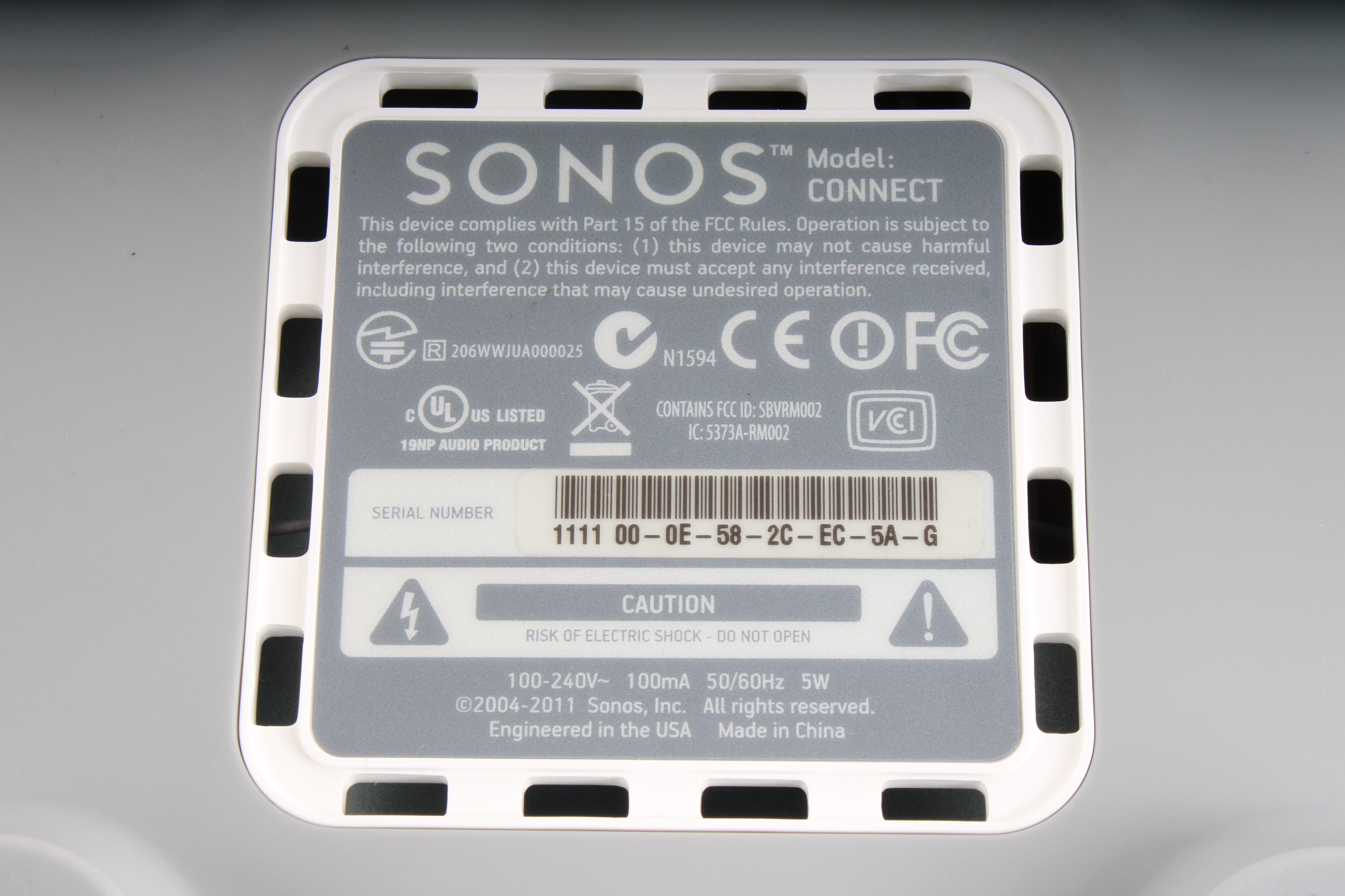 Sonos Connect outlets (white)