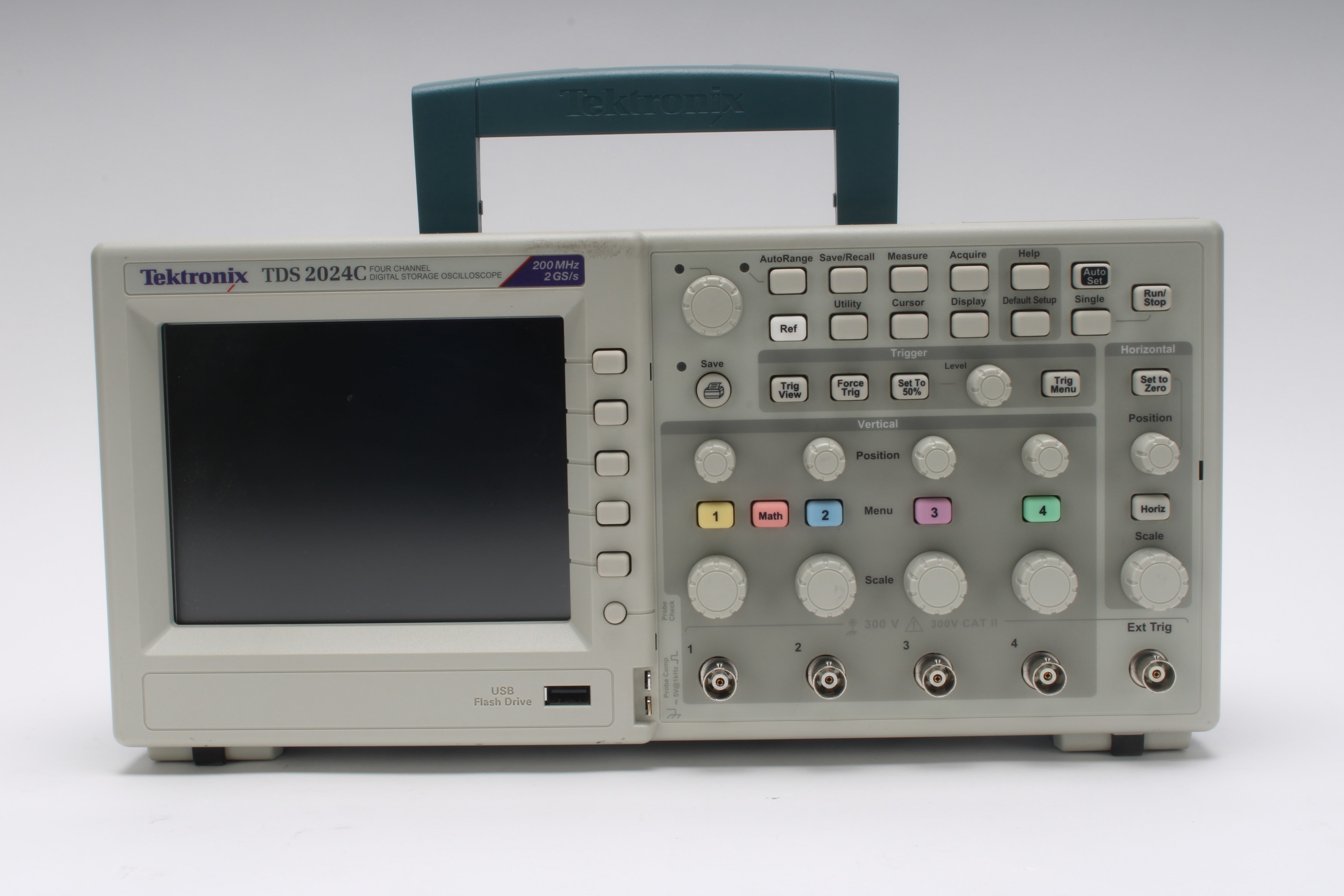 Tektronix TDS 2024C Four Channel Digital Storage Oscilloscope 200MHz 2GS/s