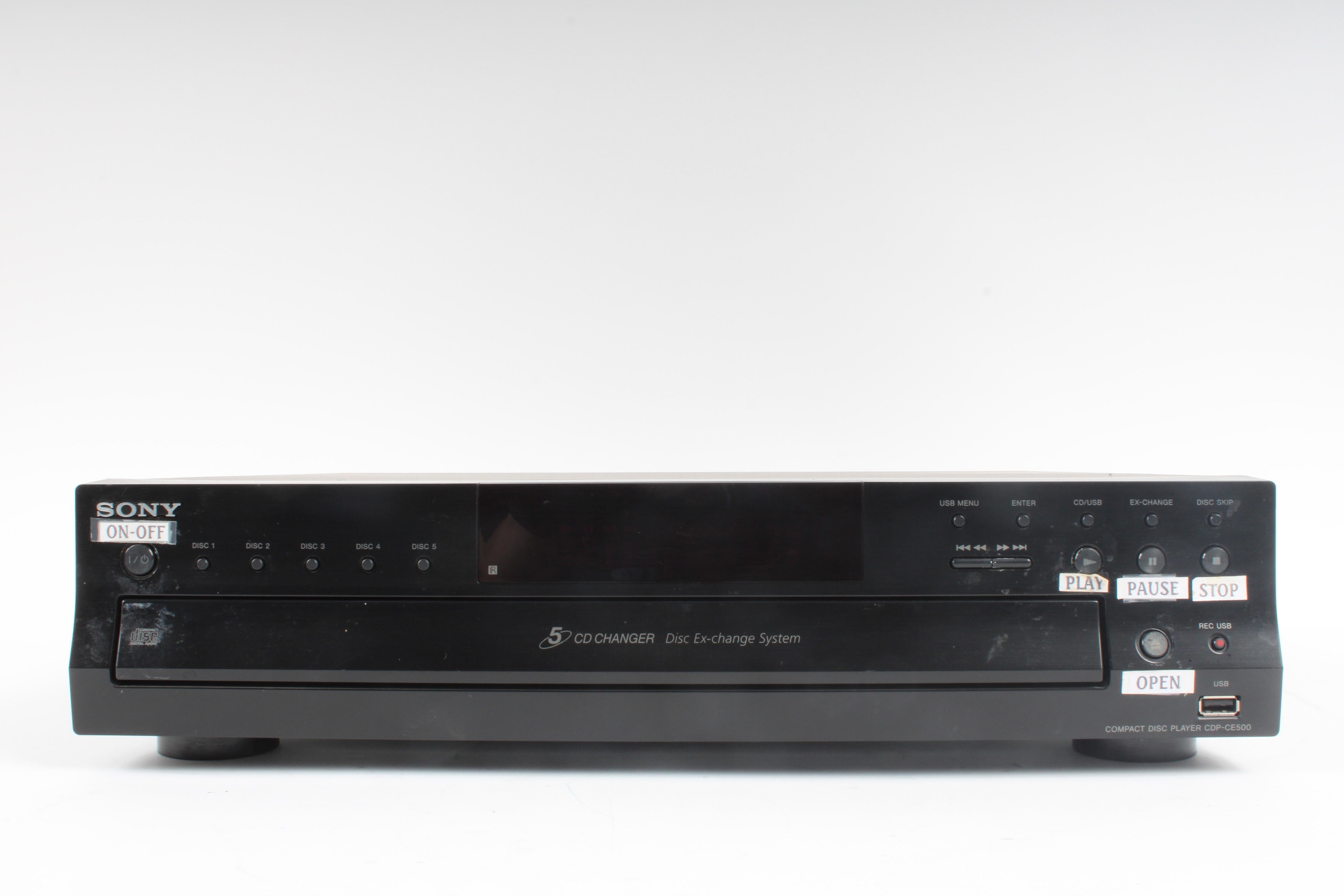 Sony CDP-CE500 5-Disc CD store Changer USB Player - Black