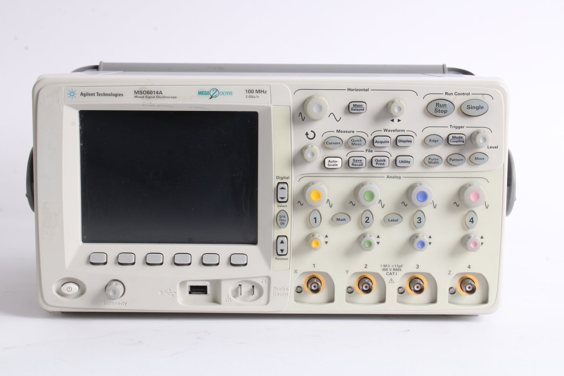 Agilent HP Keysight MSO6014A 4-Channel 2GSa/s 100MHz Mixed Signal Osci ...