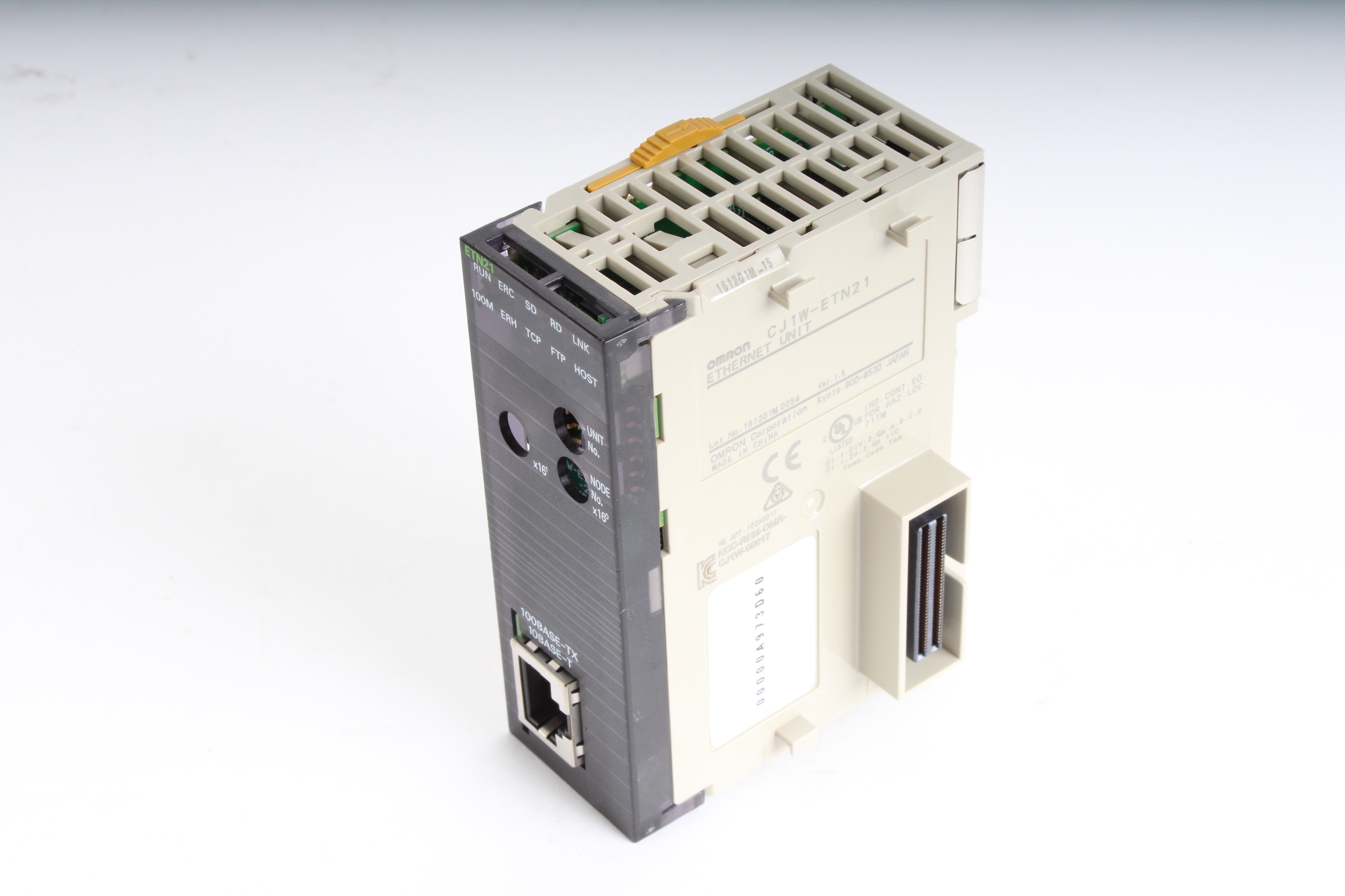 Omron CJ1W-ETN21 Ethernet Unit Version 1.5 Communications Module - DIN Rail