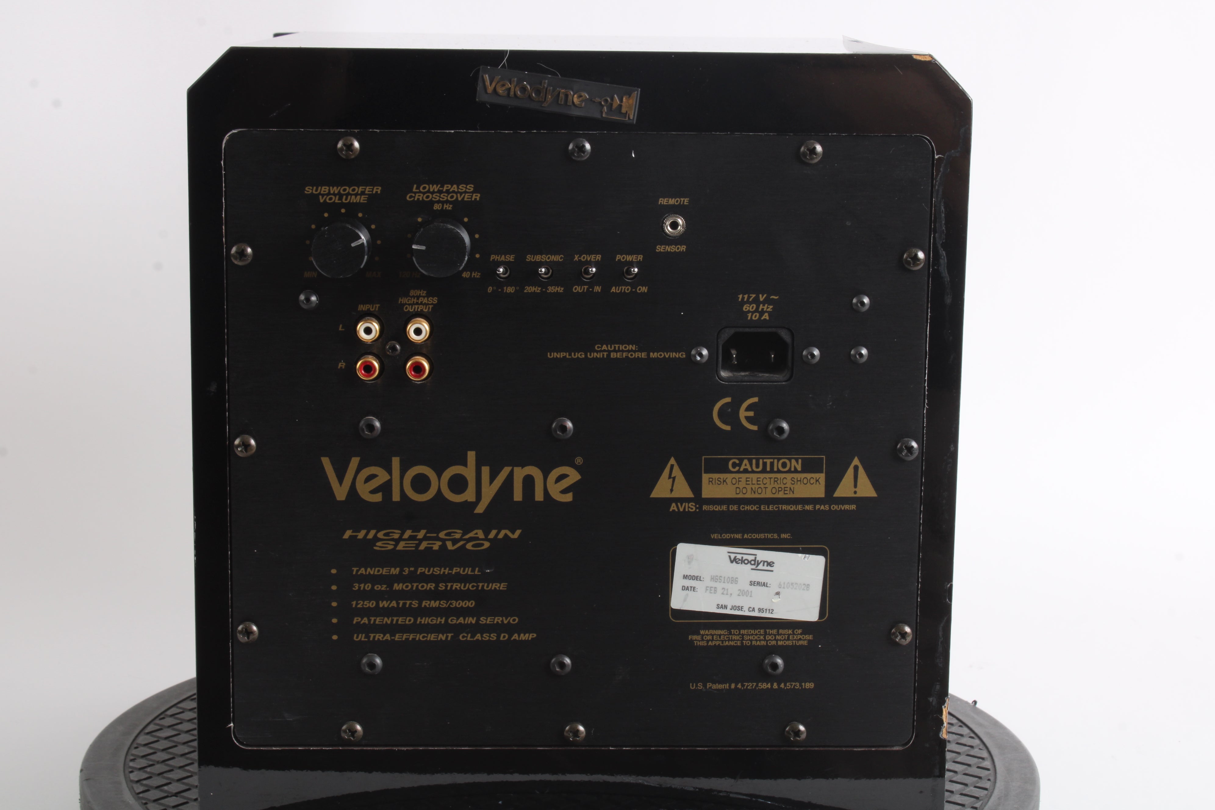 Velodyne HGS10BG High Gain Servo Subwoofer - Fair Condition – NTC Tech