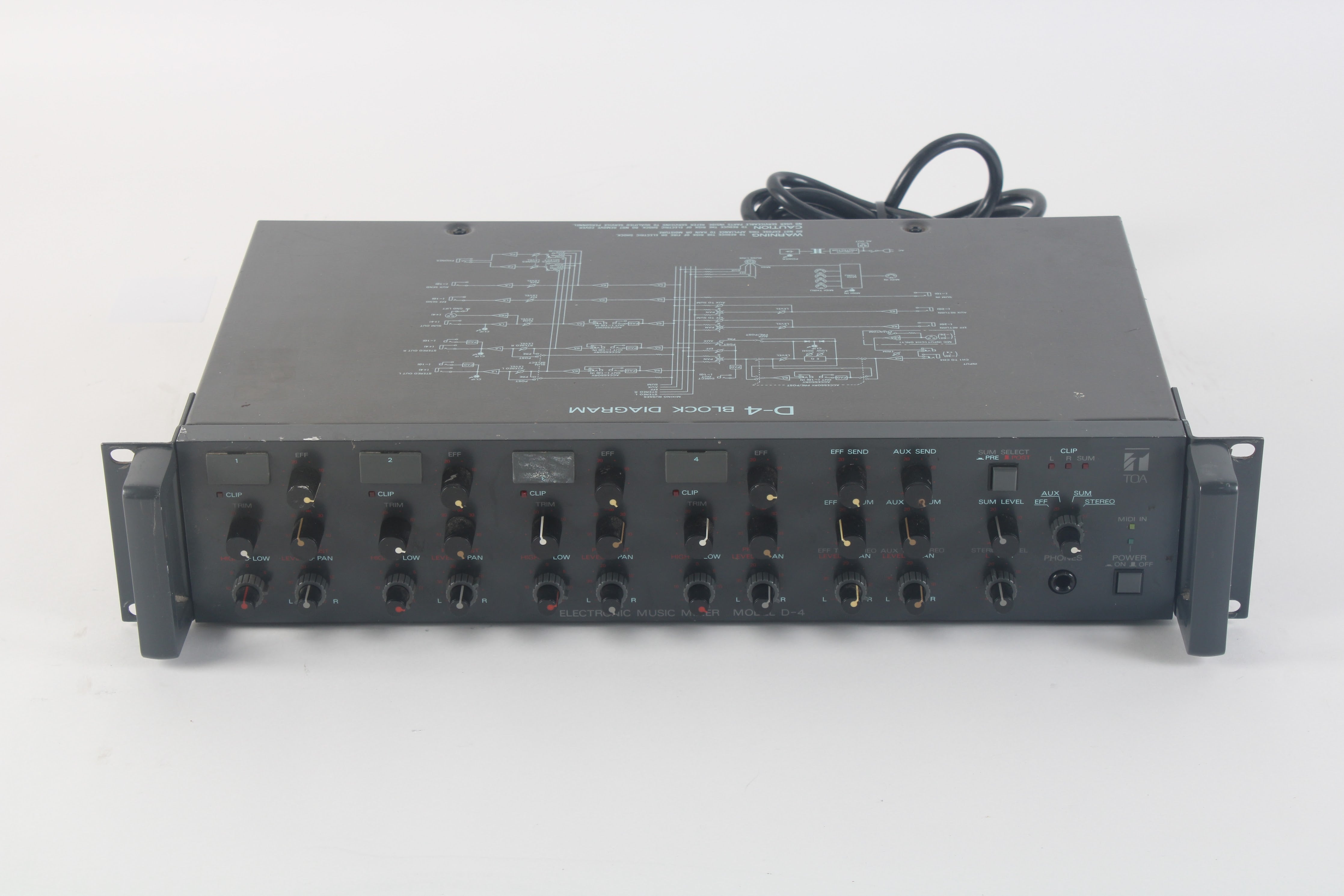 TOA D-4E Electronic Music Mixer Preamplifier cheapest Equalizer