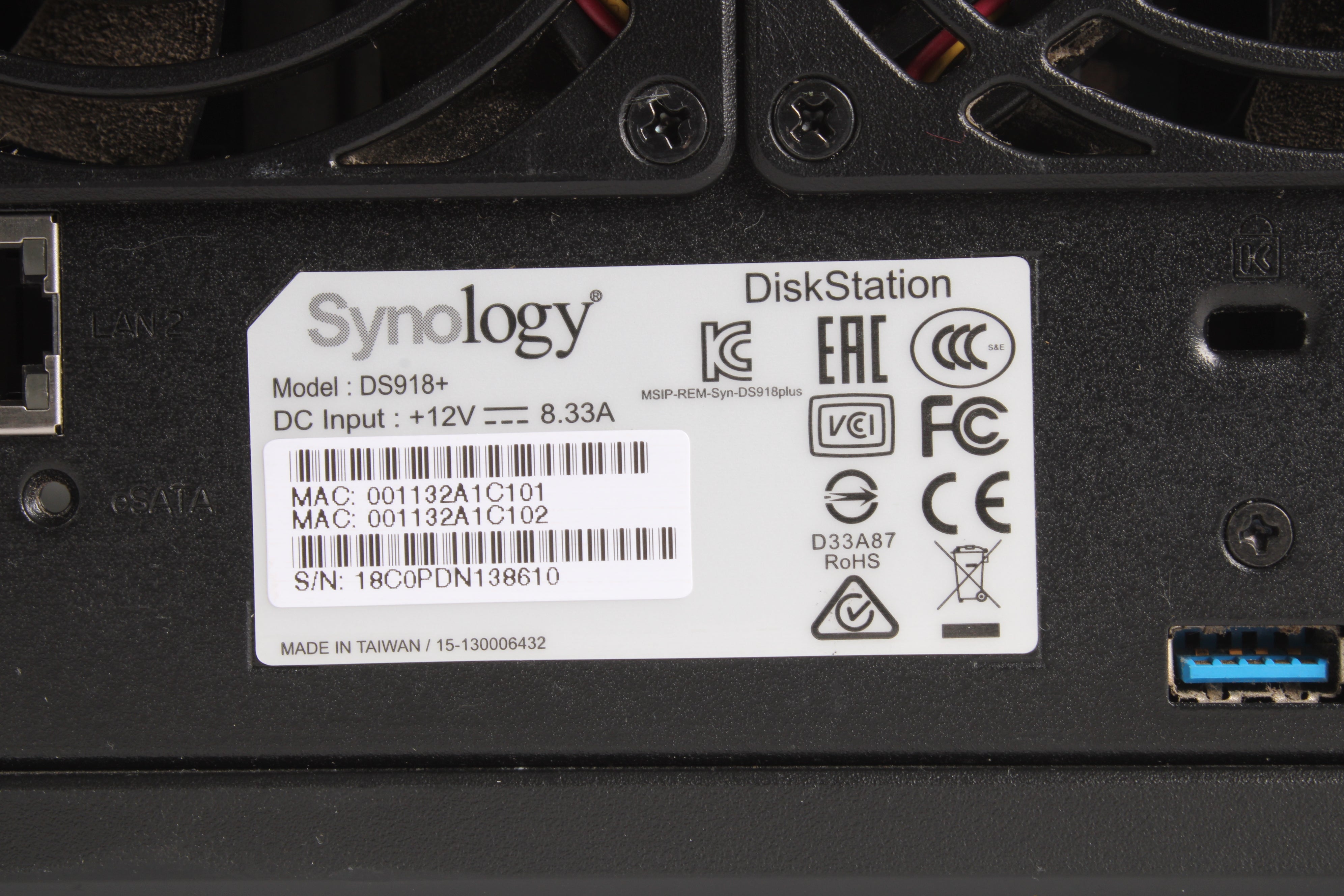 Synology DS918+ BLACK せつな