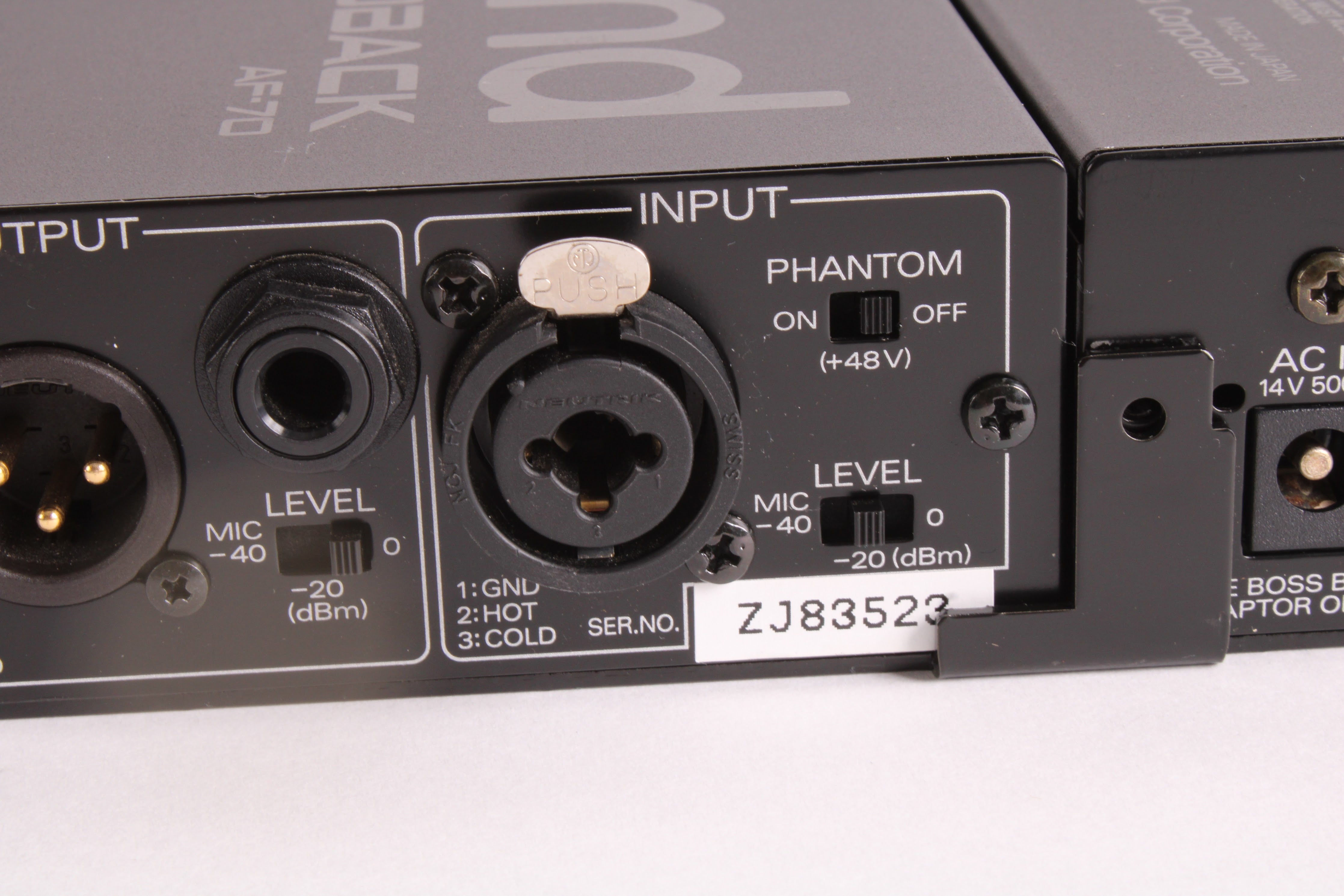 Roland 3x: AF-70 Anti-Feedback Module / Direct Box With Rack Ears