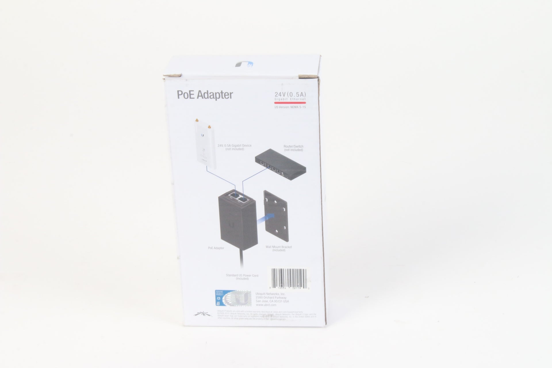Ubiquiti Network PoE Adapter 24v (0.5A) Gigabit Ethernet US Version NE –  NTC Tech