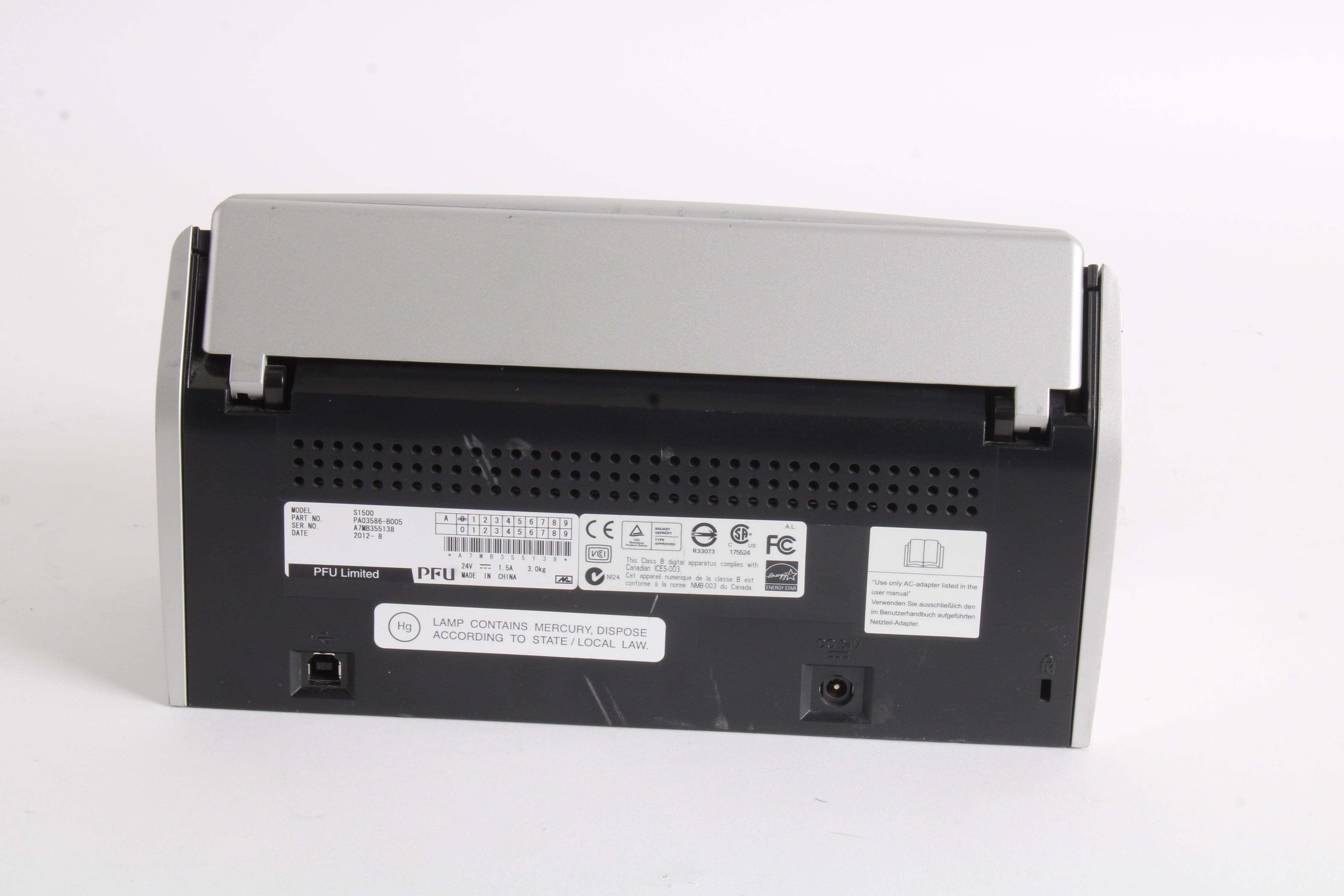 Fujitsu ScanSnap S1500 Document Scanner PA03586-B005 - Fair