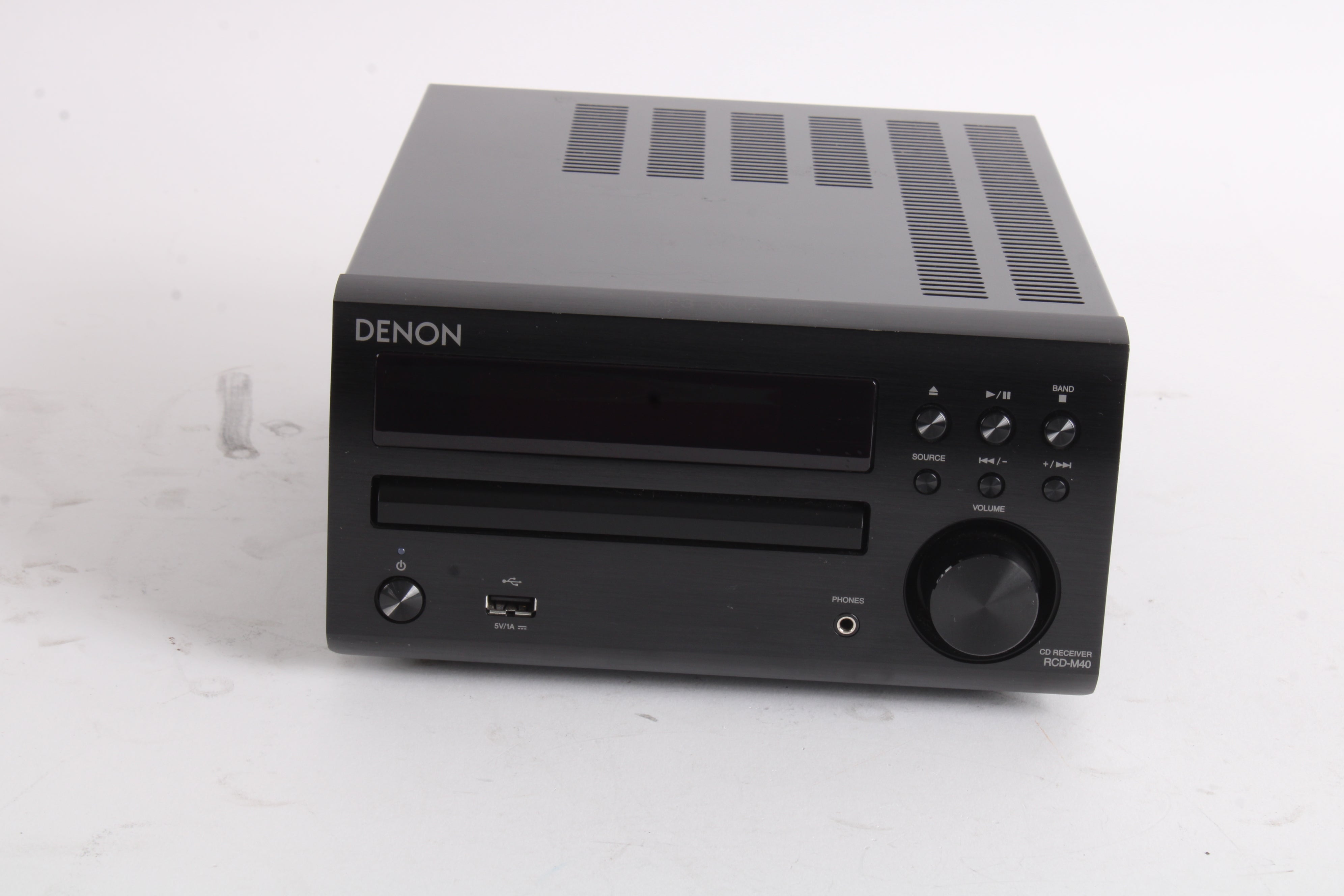 お得高評価DENON RCD-M40 美品　リモコンあり　クリーニング済み　アンプ内蔵 DENON