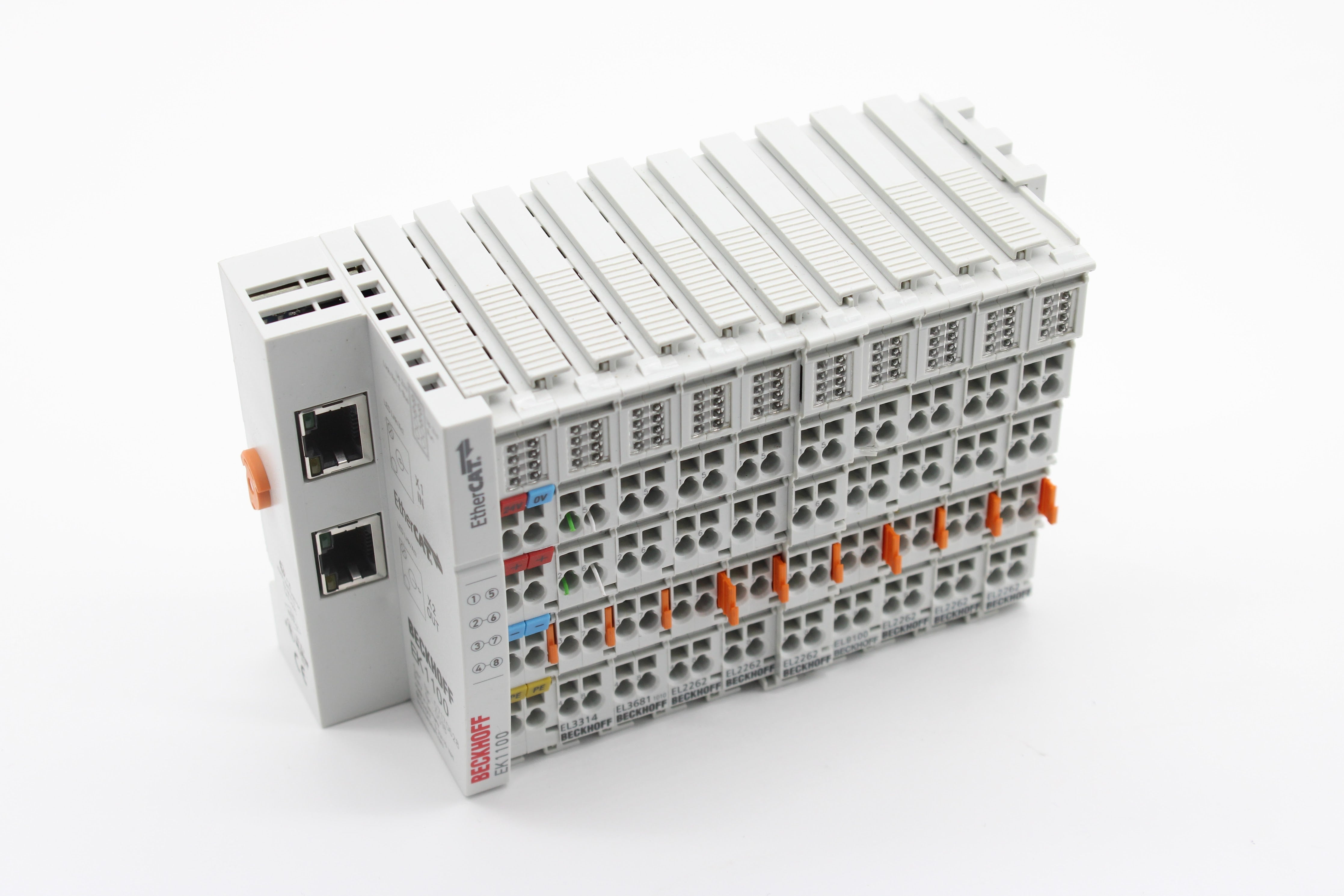 Beckhoff EK1100 EtherCAT EL3314, EL3681, 6x EL2262, EL9100, EL9011 Bus ...