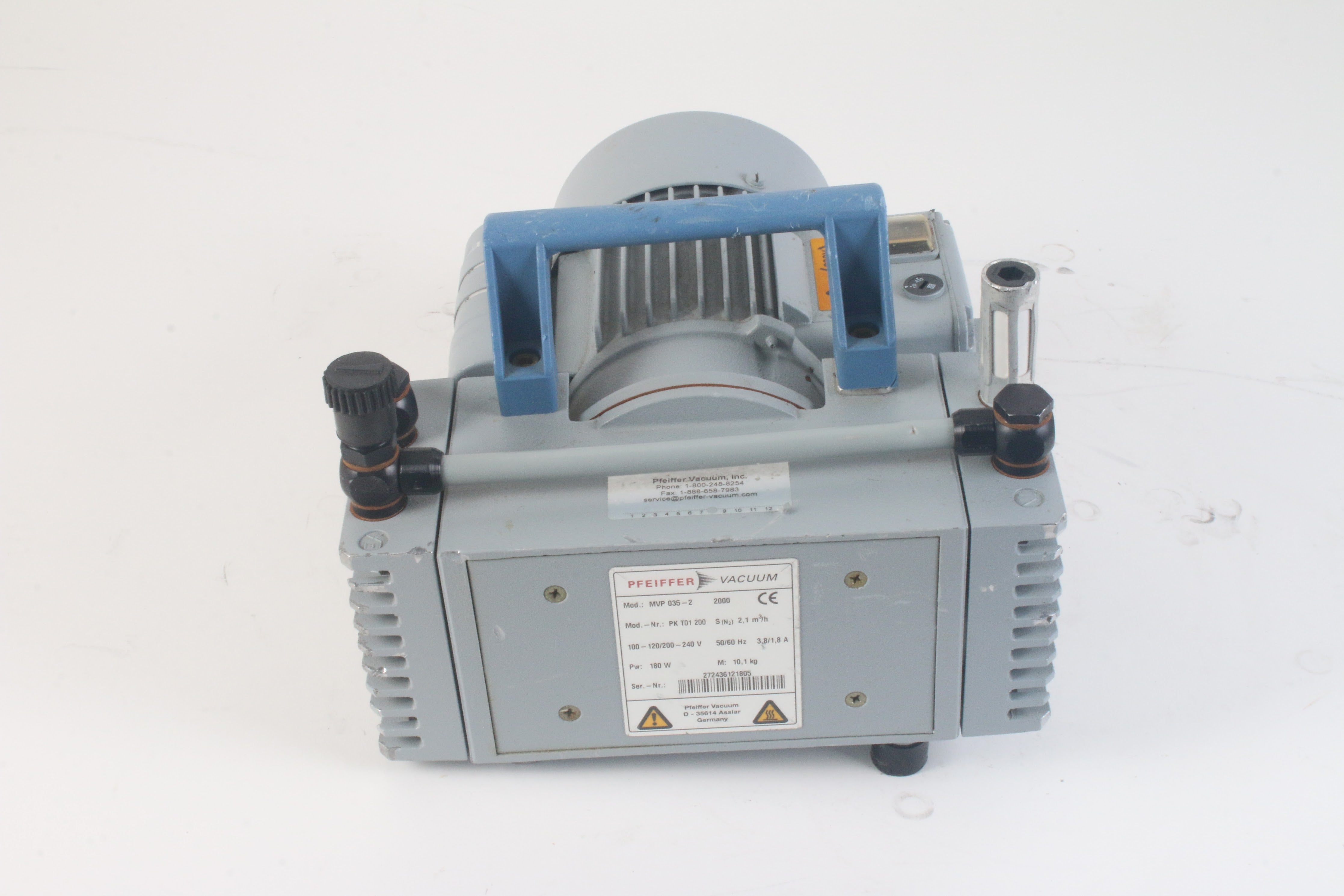 Pfeiffer Vacuum MVP 035-2 Diaphragm Pump 100- 120/200-240 V 50/60 Hz – NTC  Tech