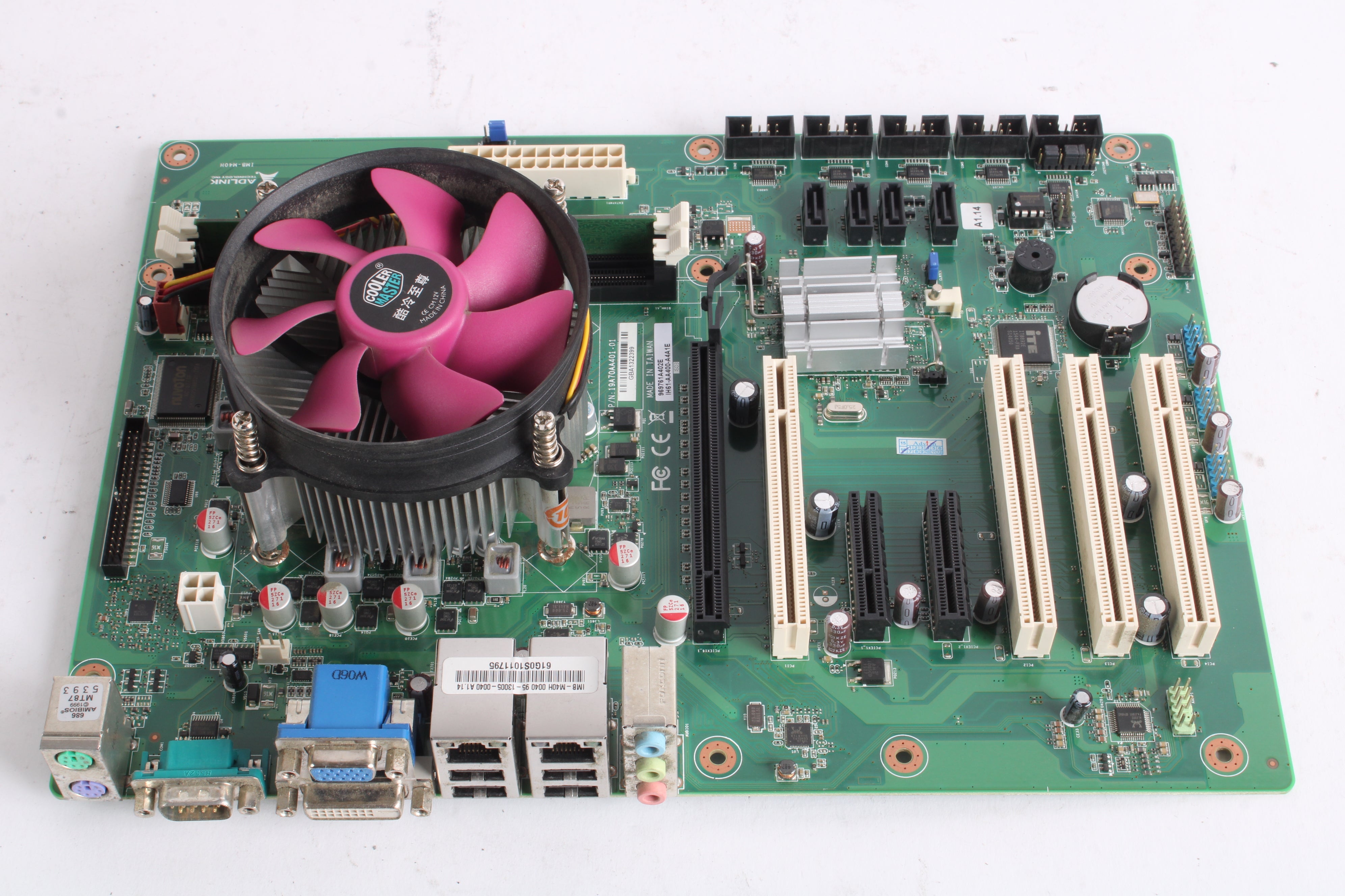 Adlink IMB M40H Motherboard W Intel i7 2600 CPU 3.40GHz 4GB Ram M NTC Tech