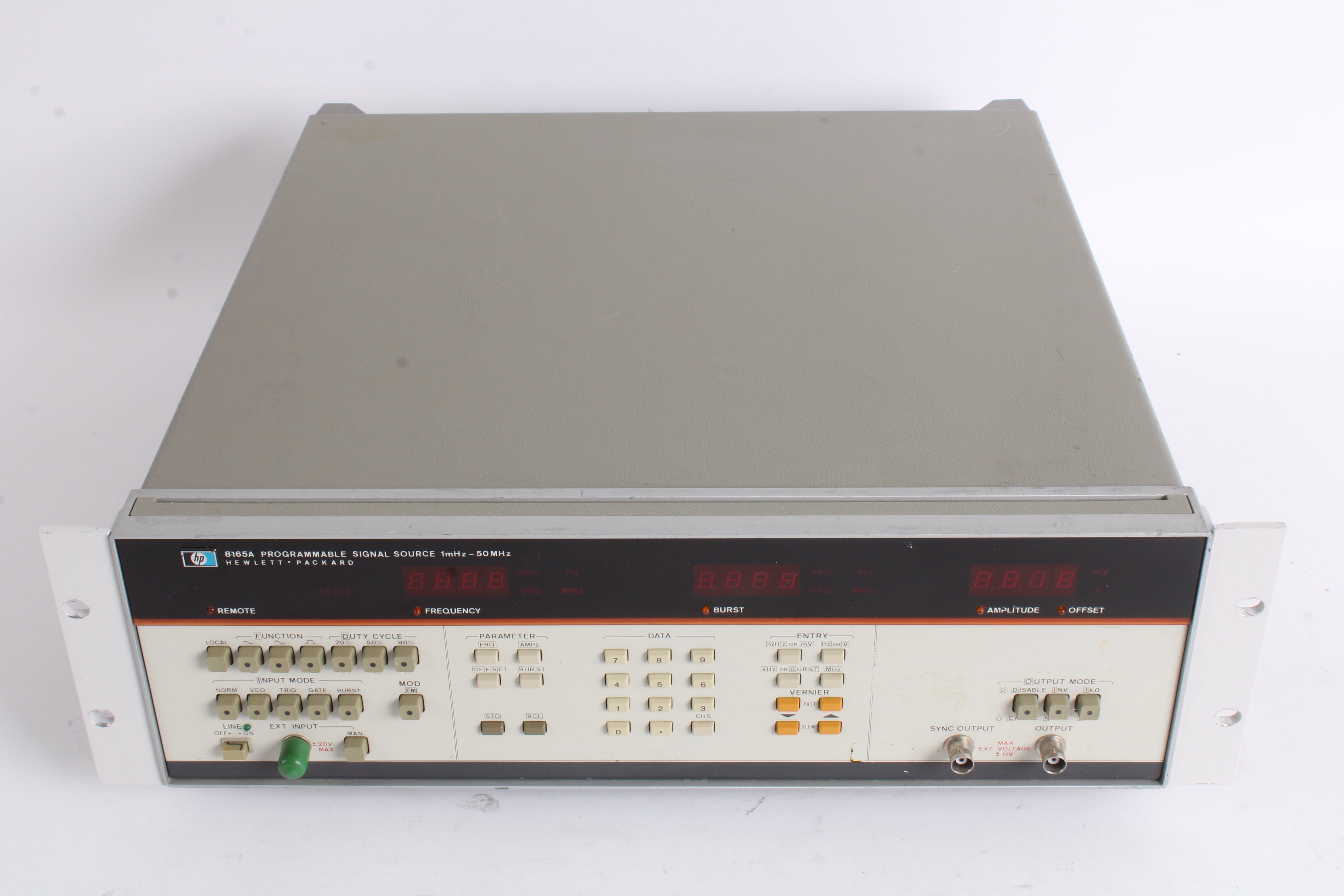 HP Hewlett Packard 8165A 1mHz-50MHz Programmable Signal Source - No Op ...