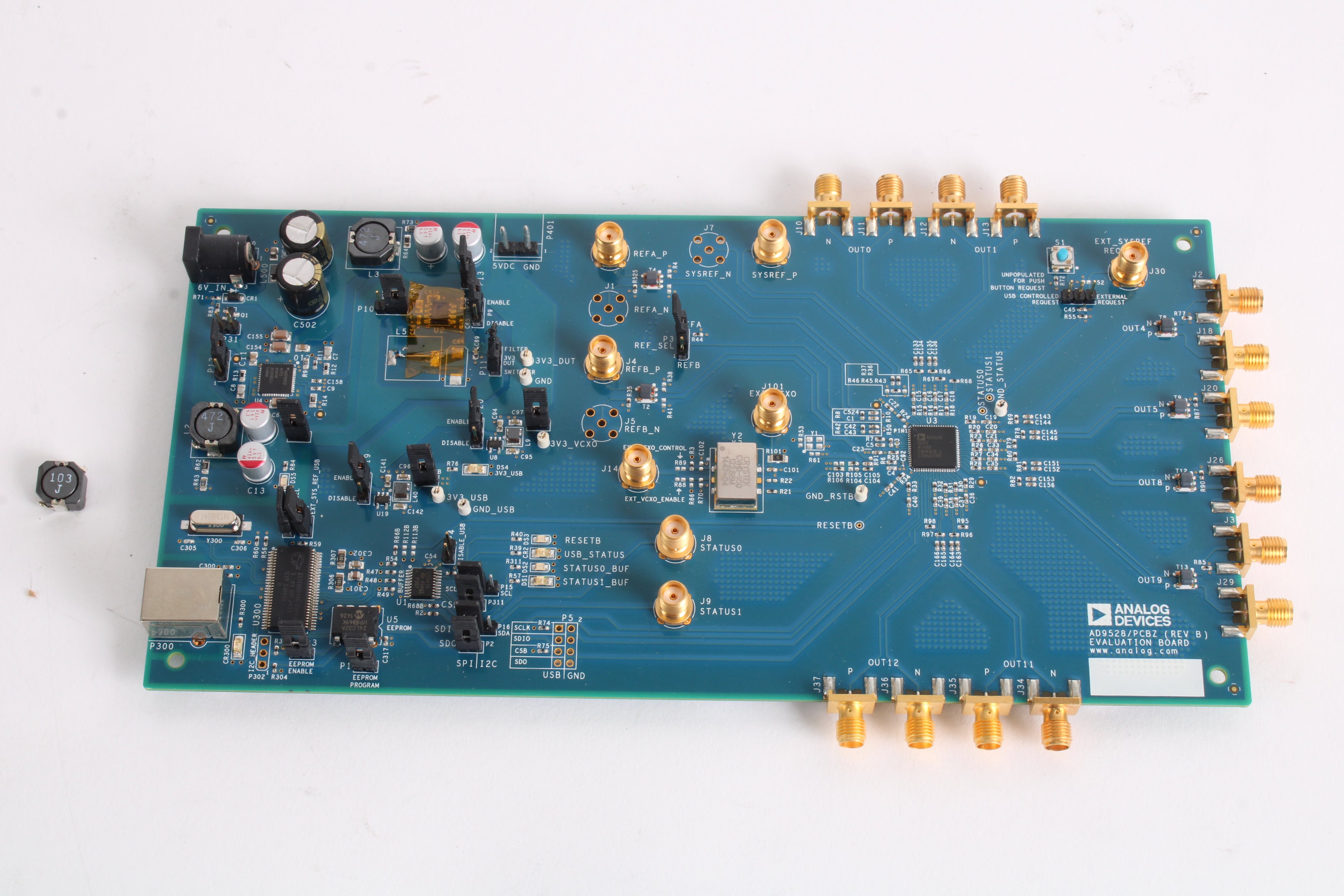 Analog Devices AD9528/PCBZ Rev B Evaluation Board – NTC Tech