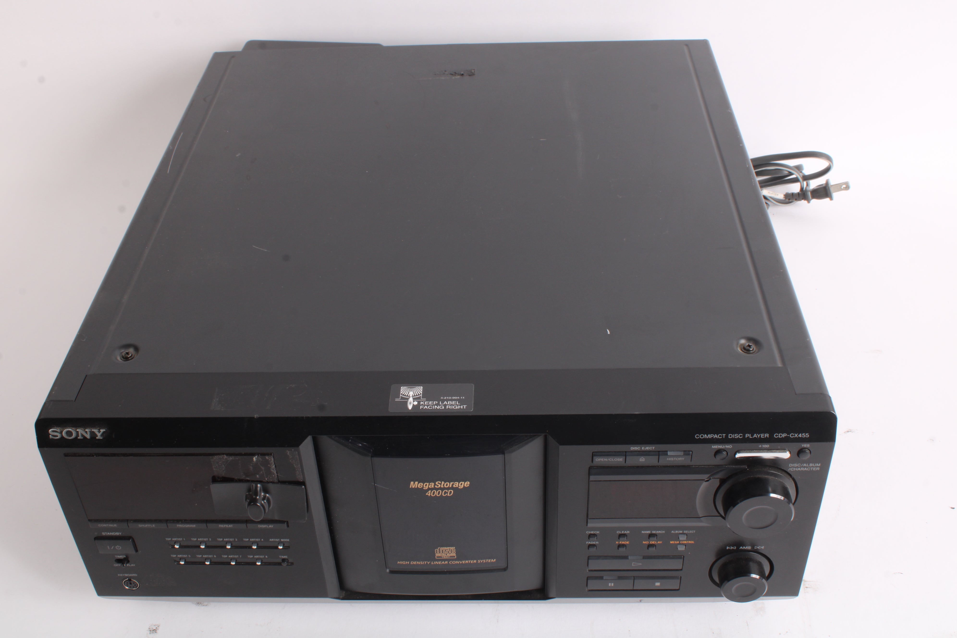 2024 Sony Mega Storage 400 CD Player Model CDP-CX455