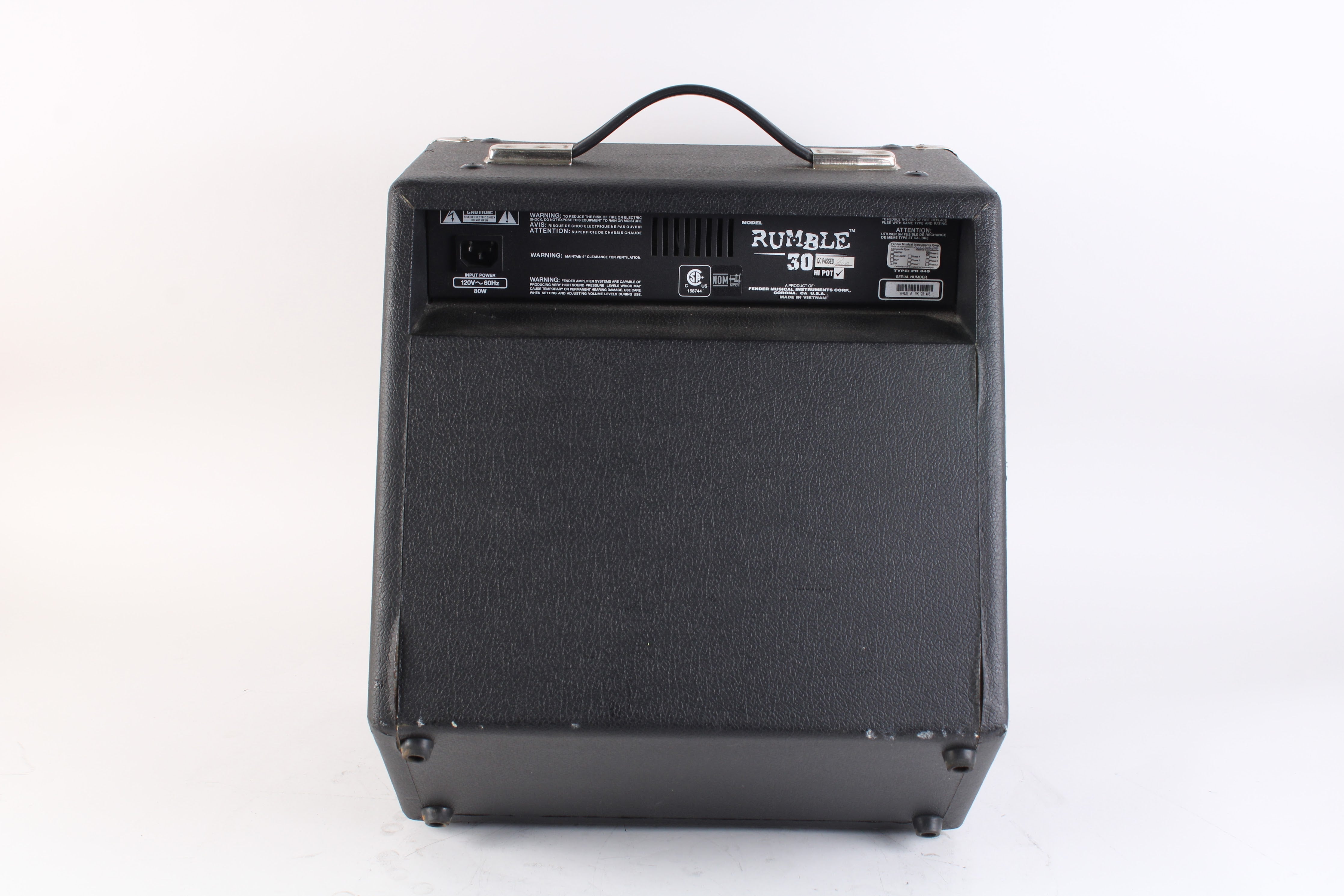 Fender Rumble 30 Bass Combo Amplifier 3-Watt 1x10 -Inch Base – NTC