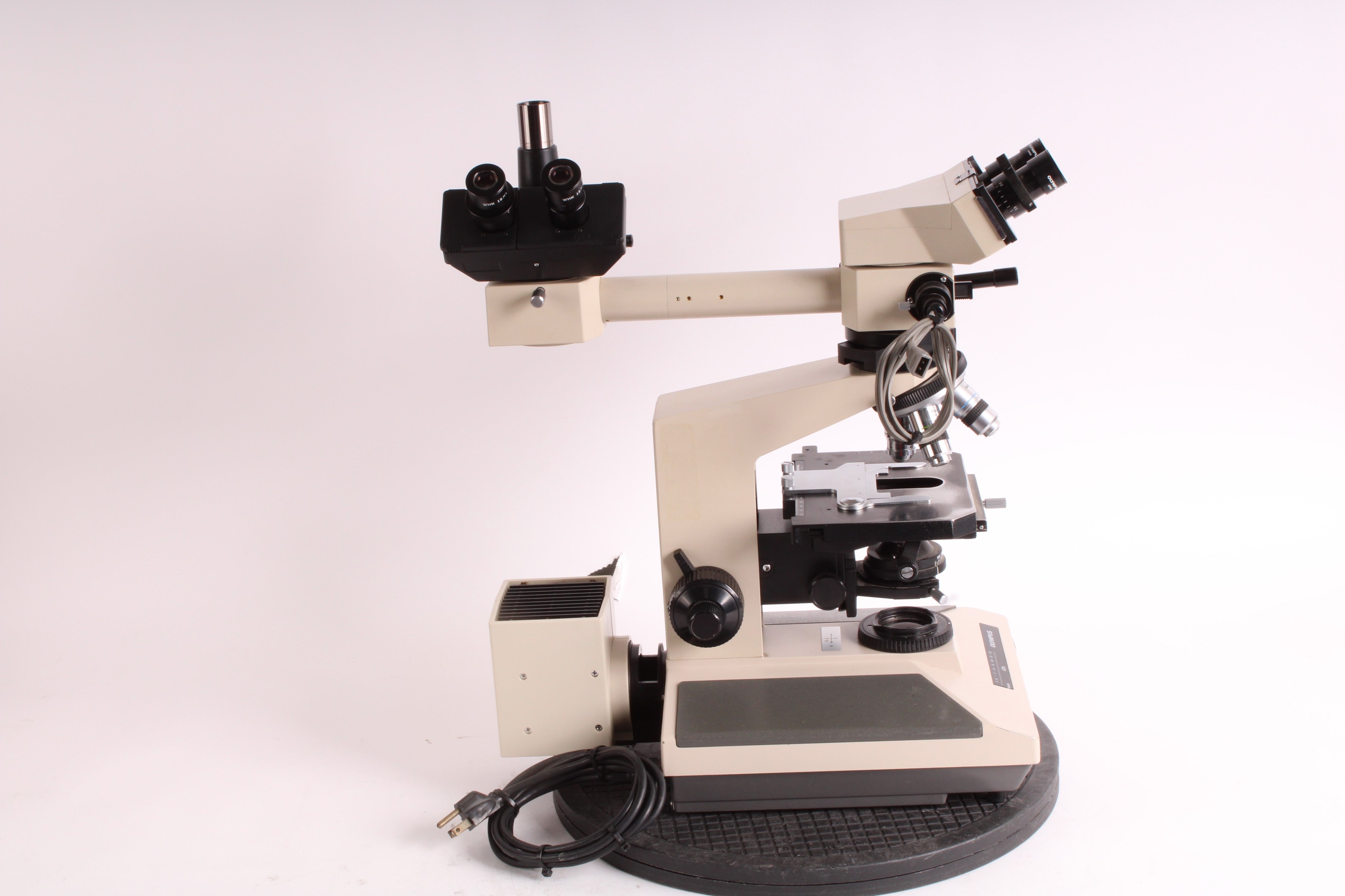 Olympus BH-2 Microscope W/ 4x Objectives, Olympus TDO Light, AC Power Cord