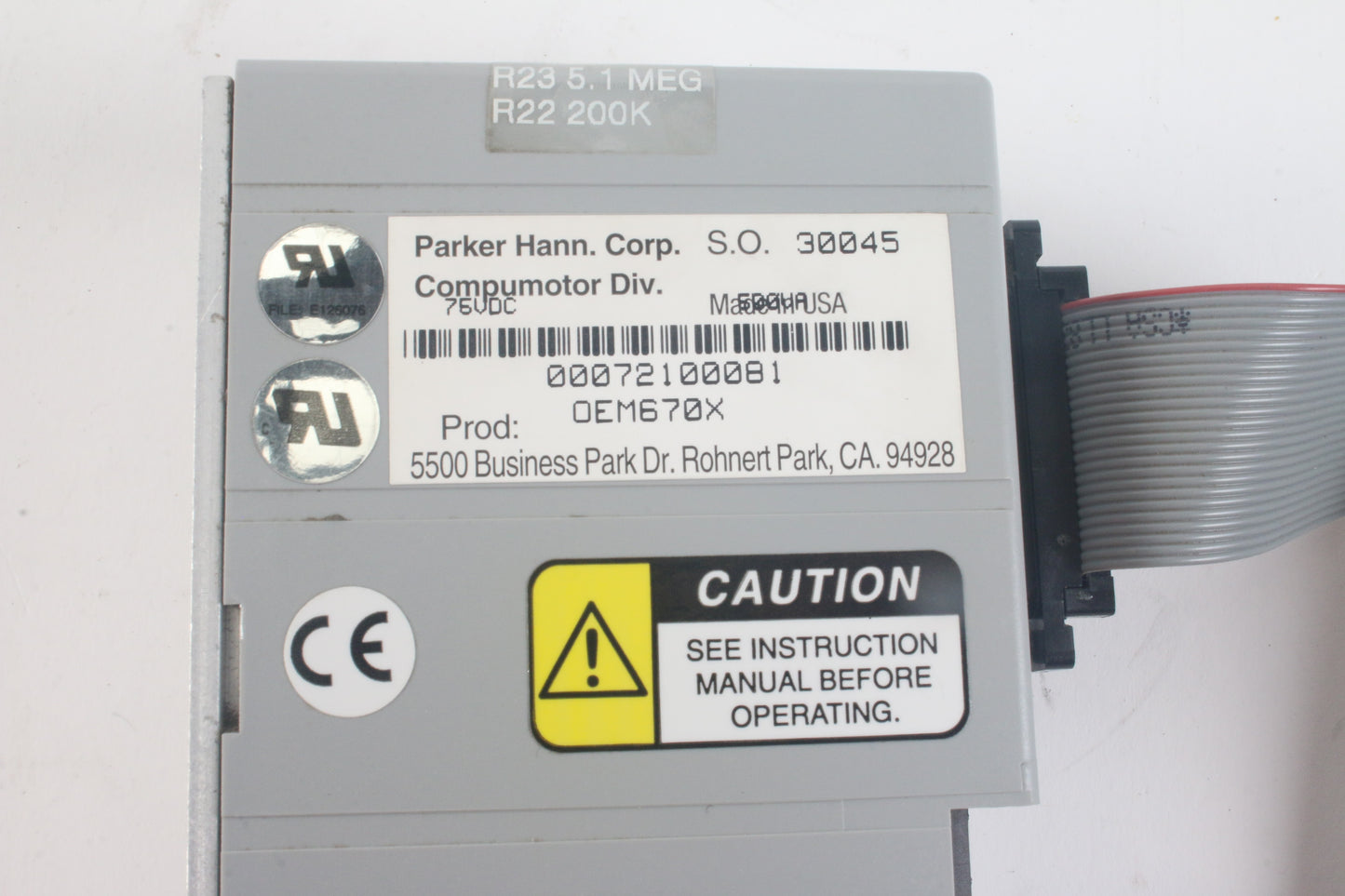 Parker Hann Oem670x High Performance Compunmotor Brushles Servo Drive 