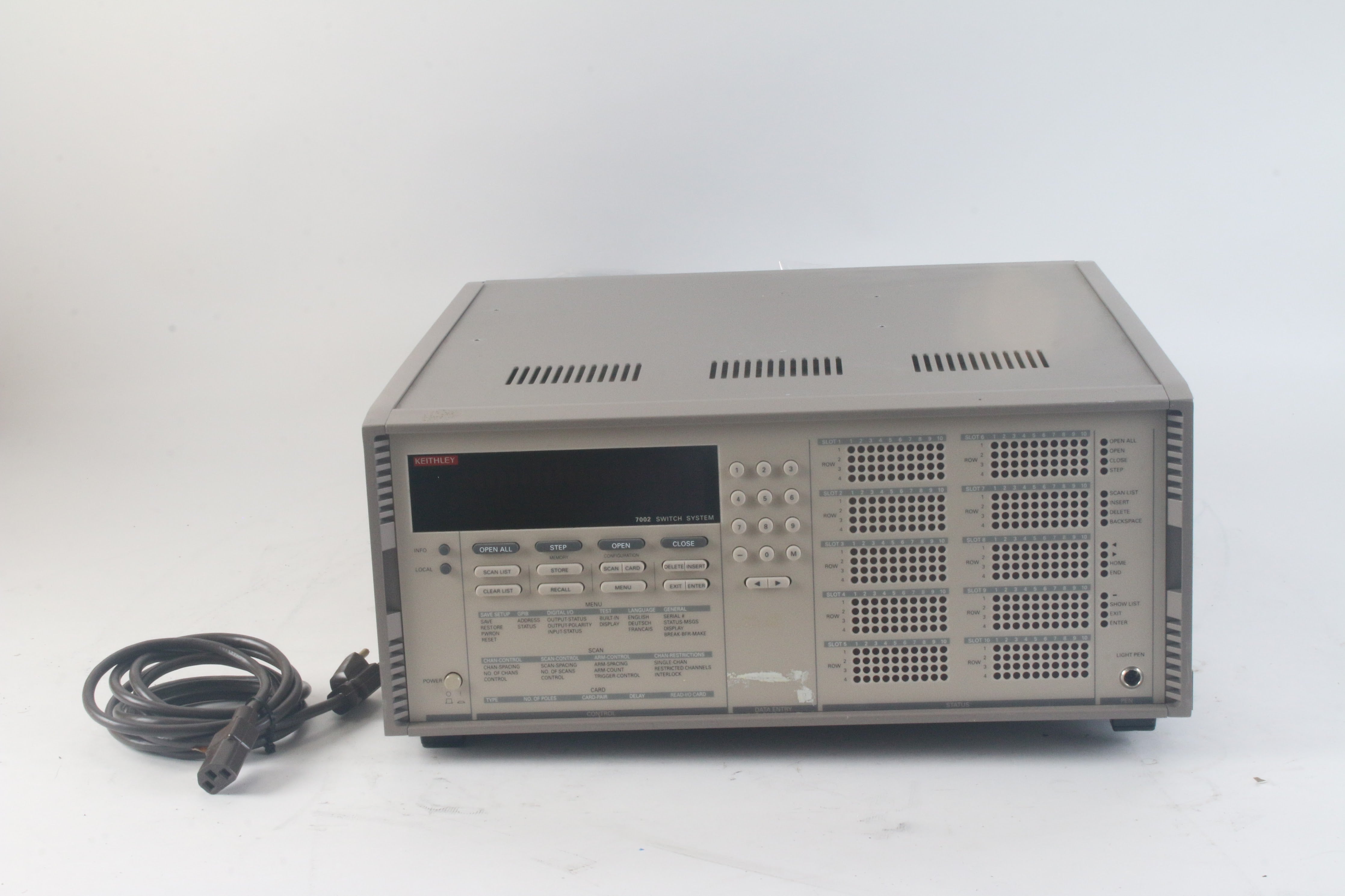 Keithley 7002 Switch System 400 Channel 10-Slot Mainframe W/ 6x 7066 1 –  NTC Tech